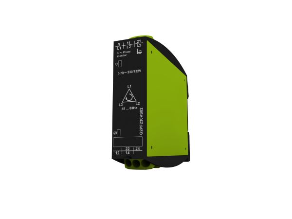 Phase Monitoring Relay, 3 Phase, DPDT, 230V ac, DIN Rail