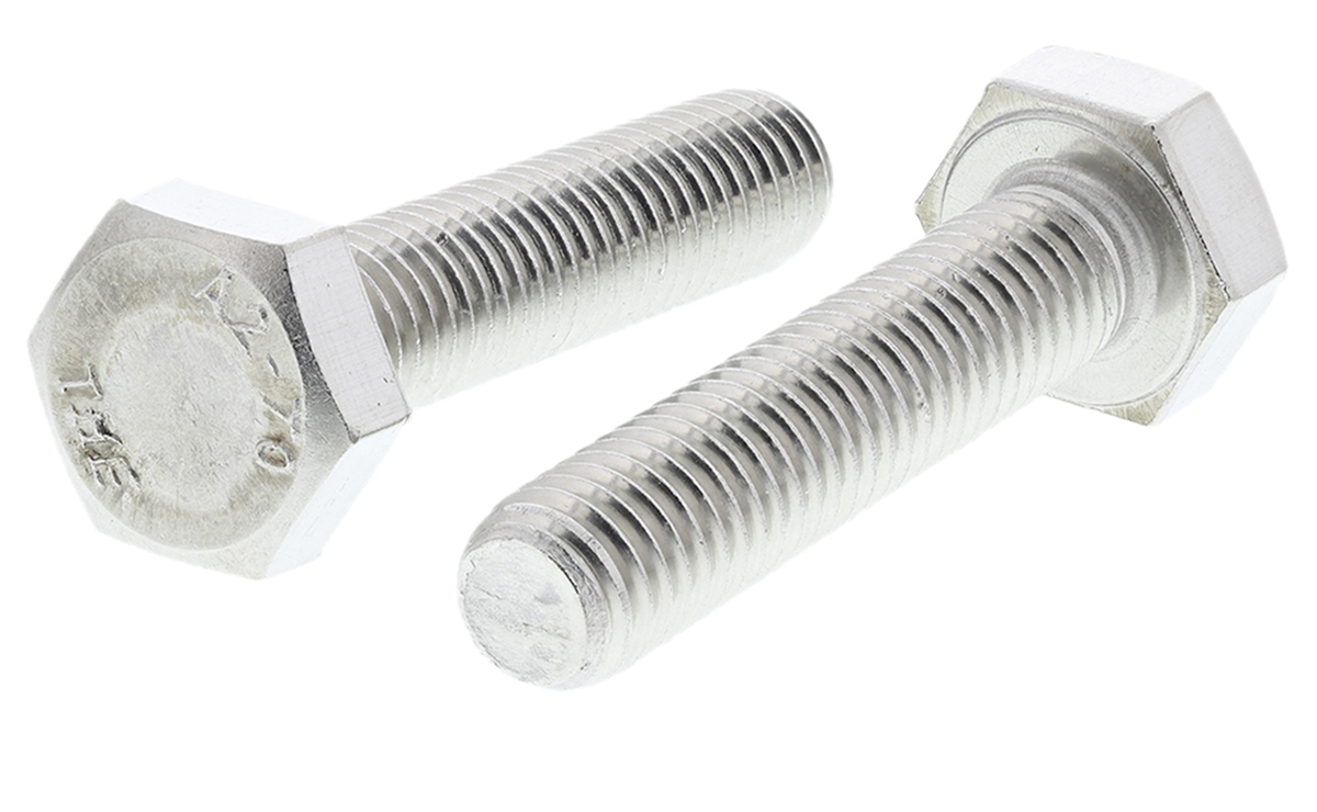 RS PRO Stainless Steel, Hex Bolt, M10 x 45mm