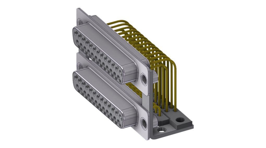 Deltron Connectors DPB25SN70 50 Way D-sub Connector Socket, 2.84mm Pitch, with Screw Locks