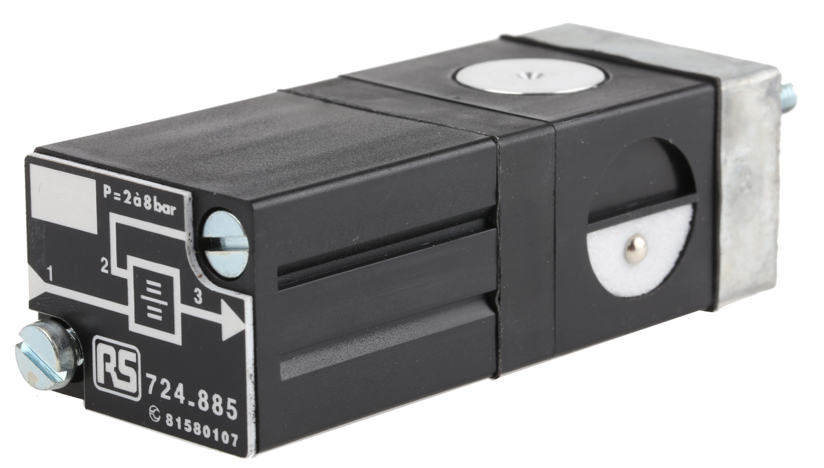 Crouzet Pneumatic Relay Pneumatic Manual Control Valve 81 Series, 2.5mm, III B