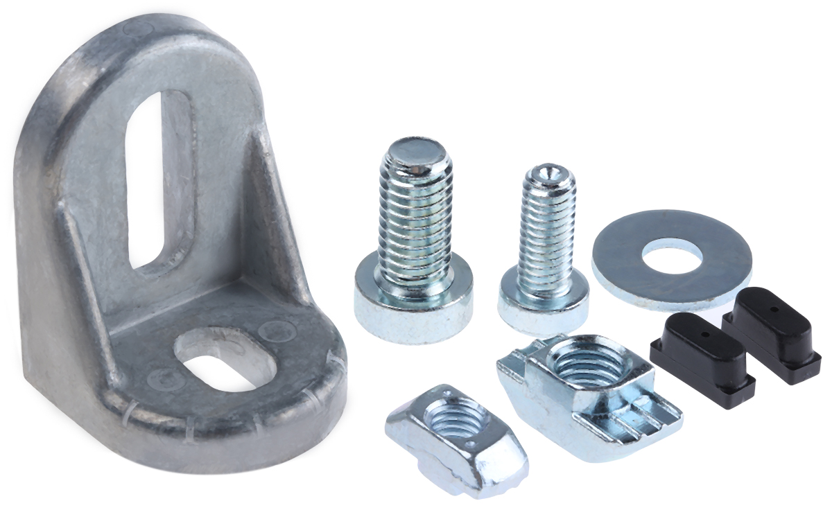 Bosch Rexroth Type R Bracket, Connecting Component, Strut Profile 30 mm, 40 mm, 45 mm, 50 mm, 60 mm, Groove Size 8mm