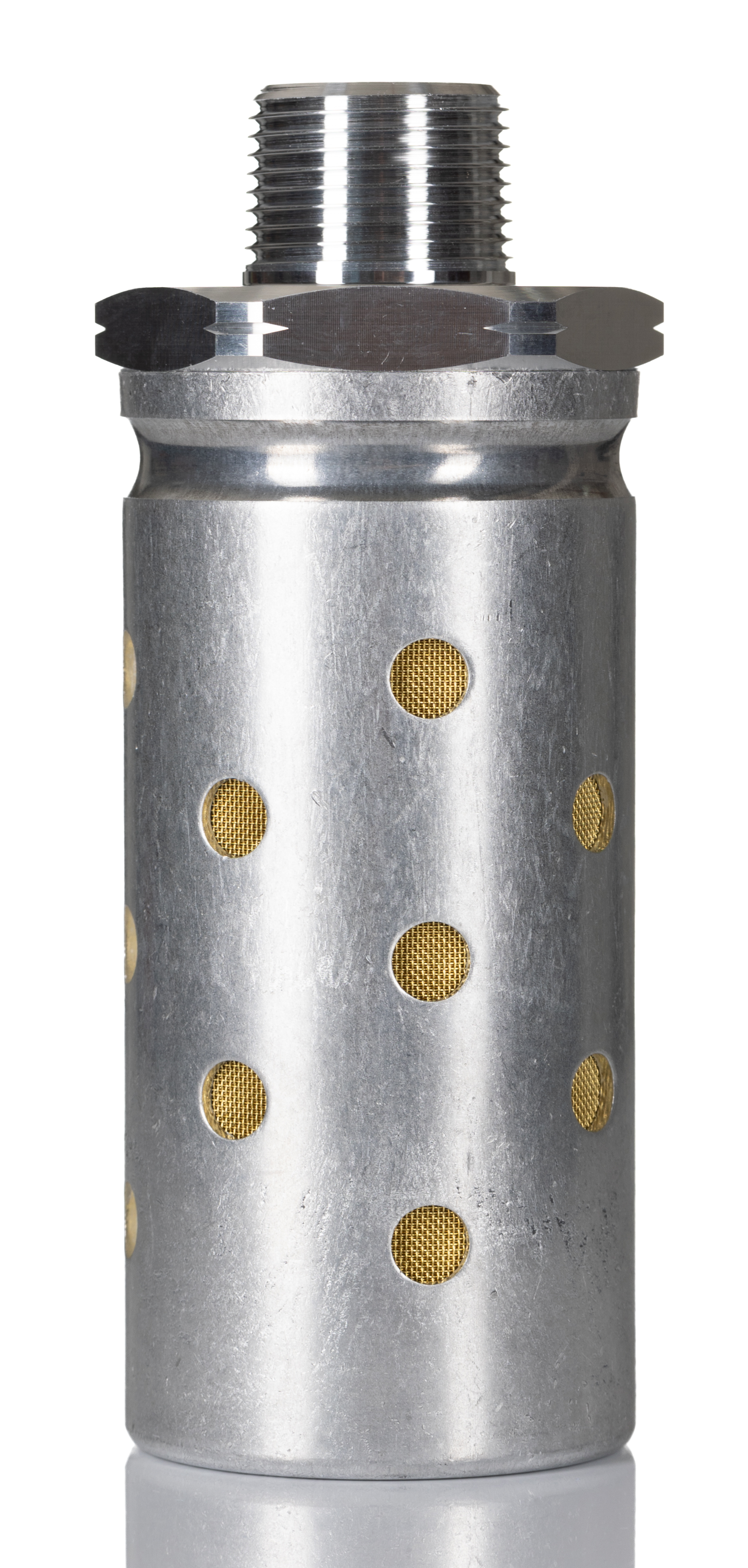 Norgren MB Aluminium 20bar Pneumatic Silencer, Threaded, R 3/4 Male