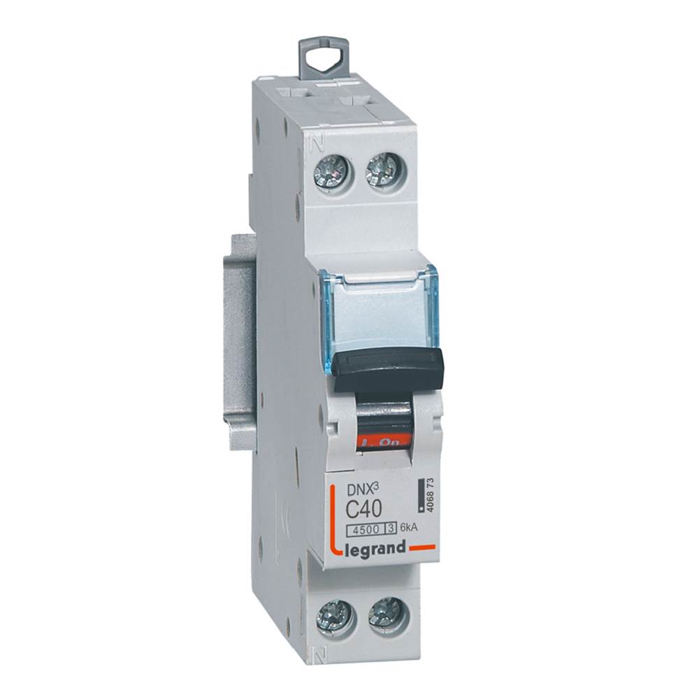 Legrand DNX3 Circuit Breaker, 1+N, 40A Curve C, 230V AC, 6 kA Breaking Capacity