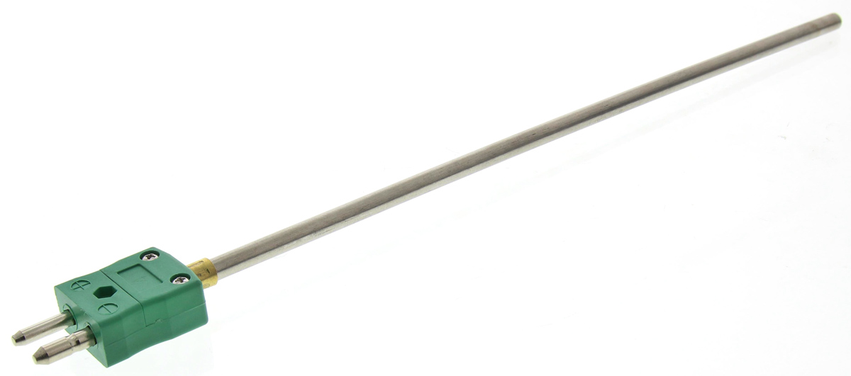 RS PRO SYSCAL Type K Mineral Insulated Thermocouple 250mm Length, 6mm Diameter → +1100°C
