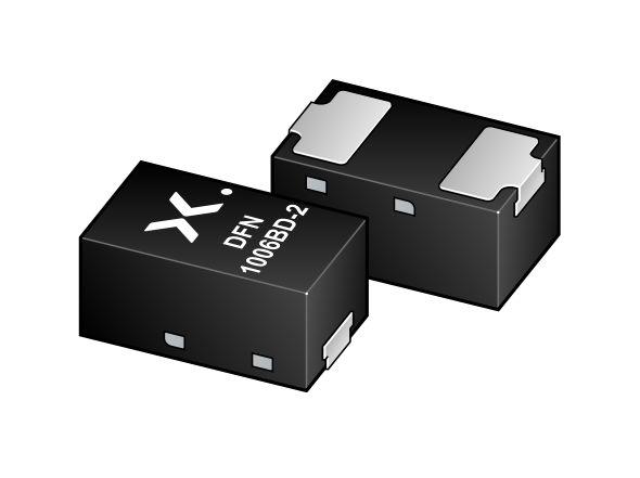 Nexperia, 2.7V Zener Diode 365 mW SMT DFN1006BD-2