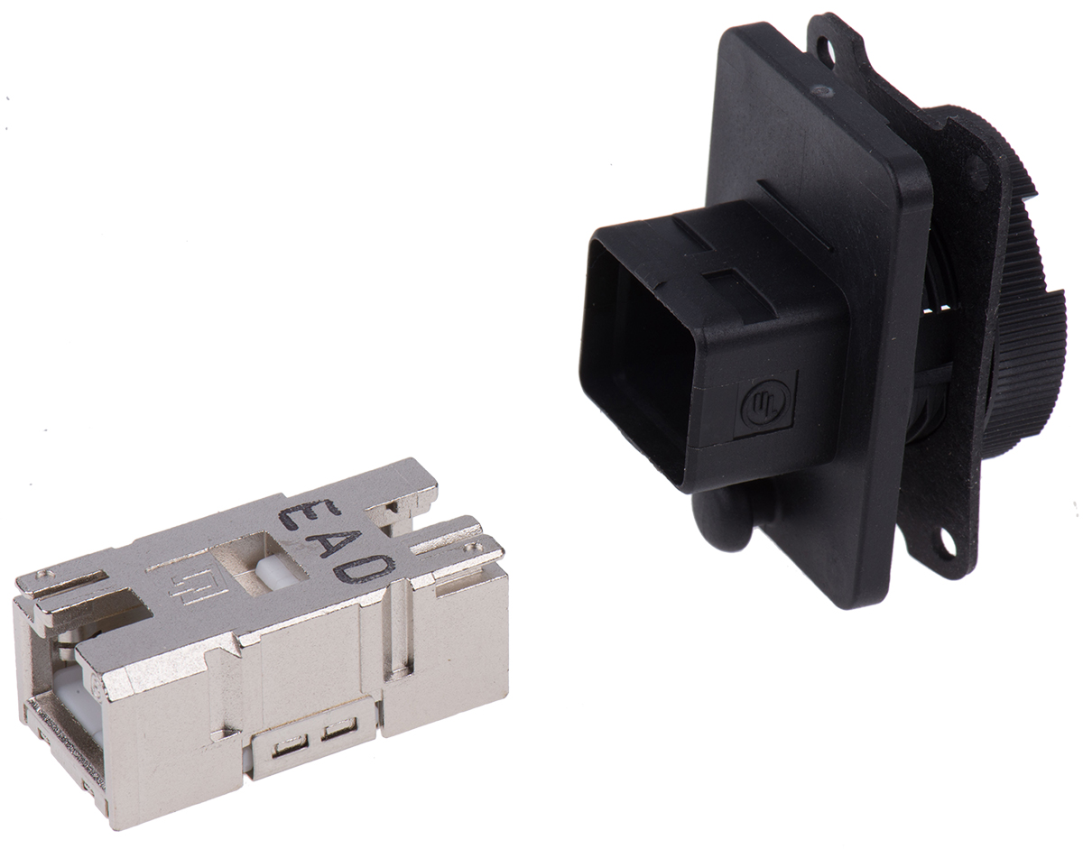 Weidmuller RJ45 Coupler, Cat6a, STP