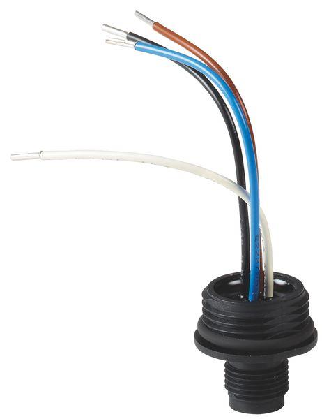 Eaton Circular Connector, 4 Contacts, Panel, M12 Connector, Plug, Male, IP66, M12A Series