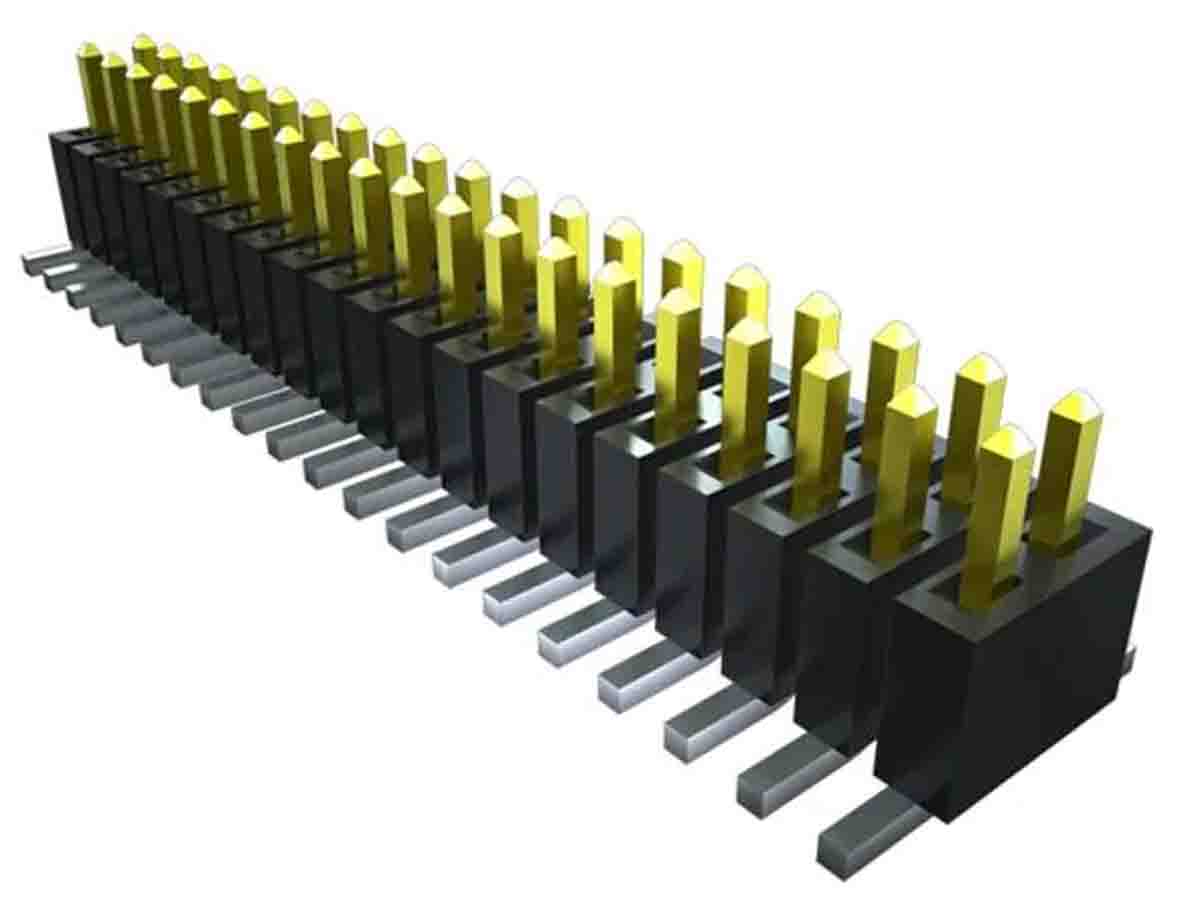 Samtec FTSH Series Pin Header, 5 Contact(s), 1.27 mm Pitch, 2 Row, Unshrouded
