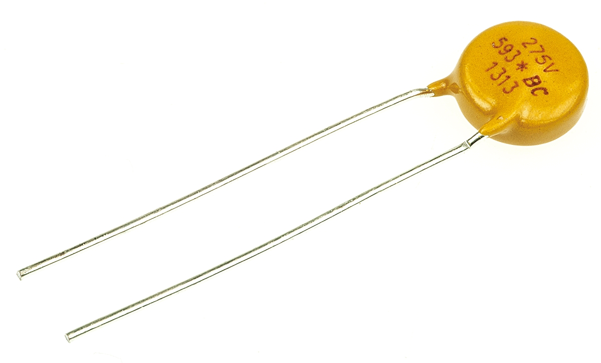 Vishay, VDRS - E Metal Oxide Varistor 140pF 10A, Clamping 710V, Varistor 430V