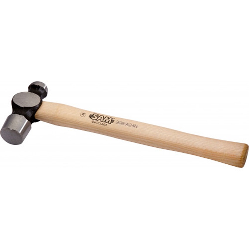 SAM Steel Ball-Pein Hammer with Metal Handle, 625g