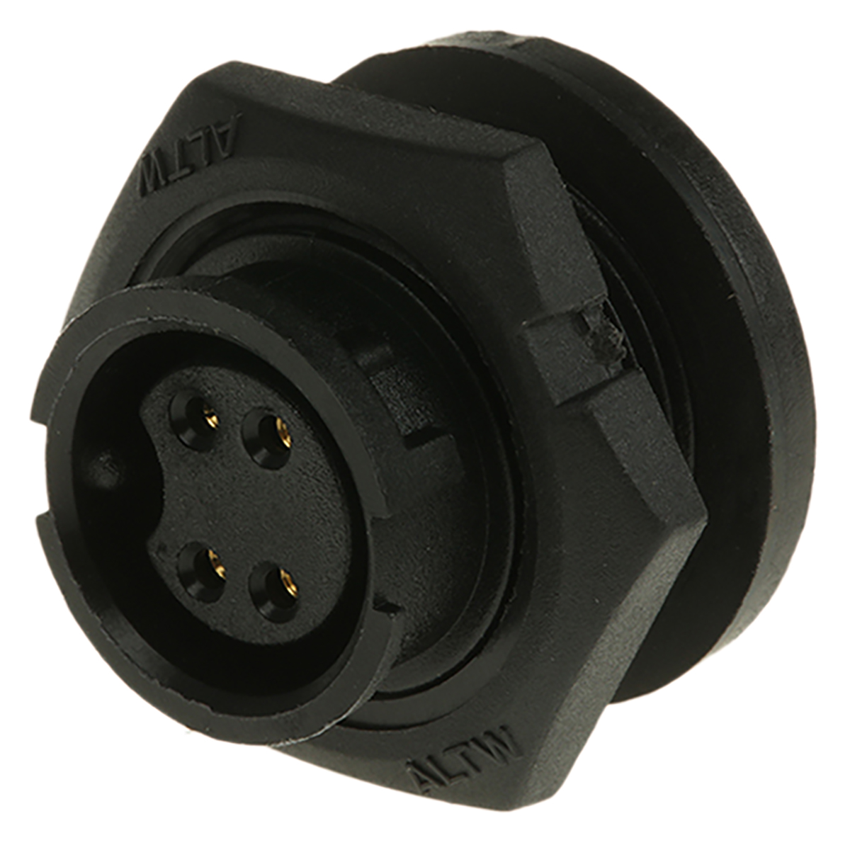Amphenol Industrial Industrial Circular Connector, 4 Contacts, Threaded, Standard Connector, Socket, Female, IP67, Ceres