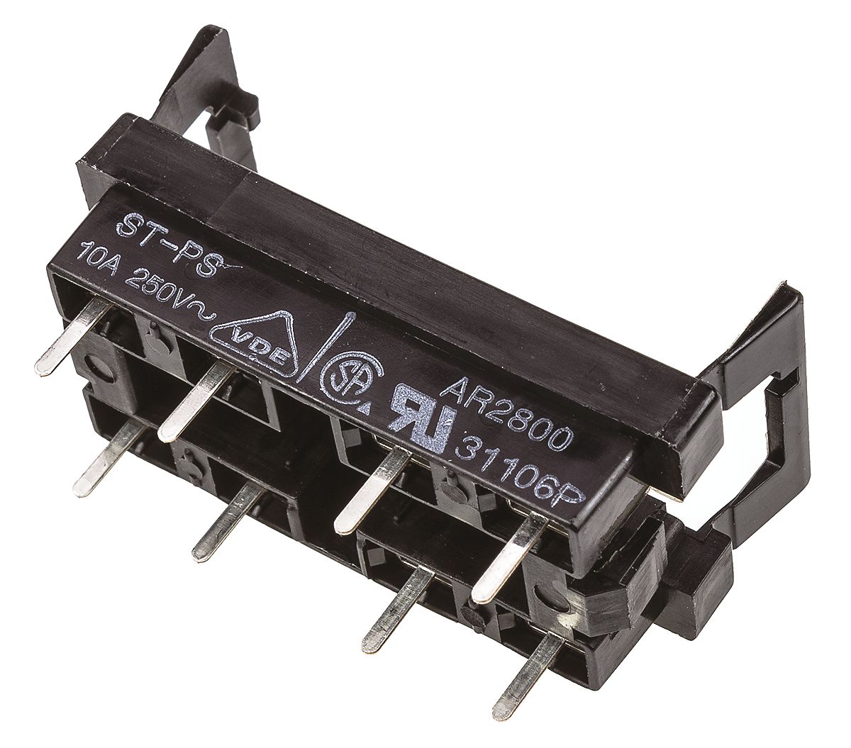 Panasonic 8 Pole Relay Socket, 380V ac for use with ST Series