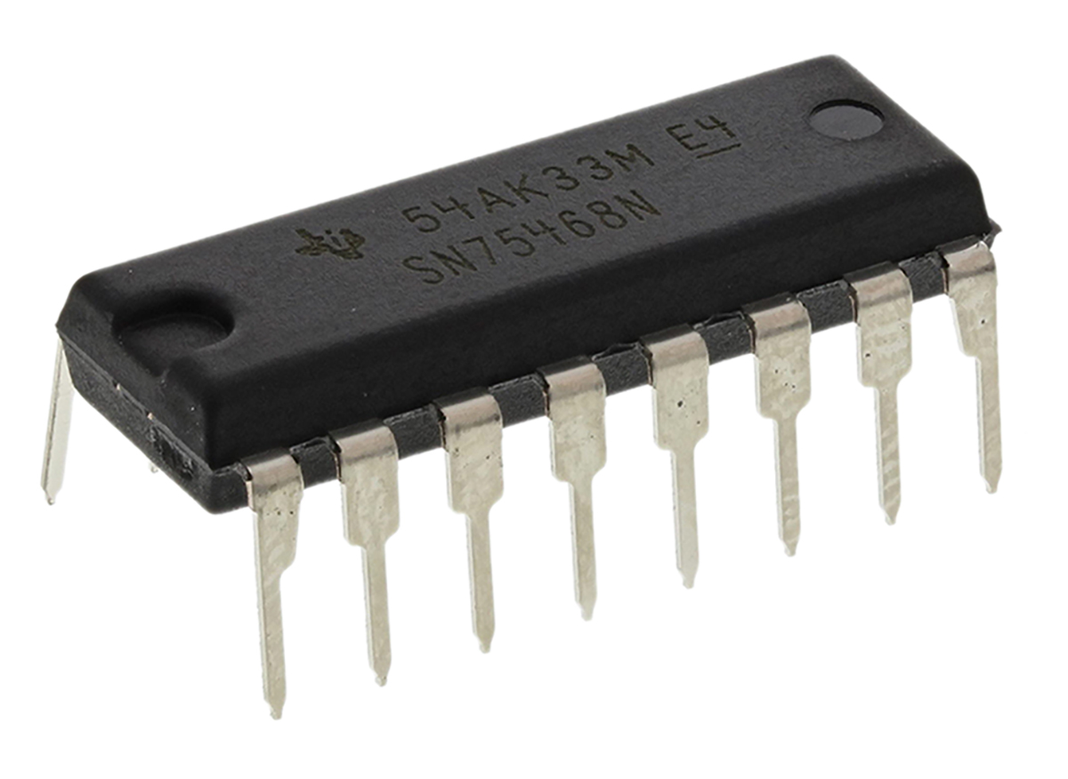 Texas Instruments SN75468N, 7-element NPN Darlington Transistor, 500 mA 100 V, 16-Pin PDIP