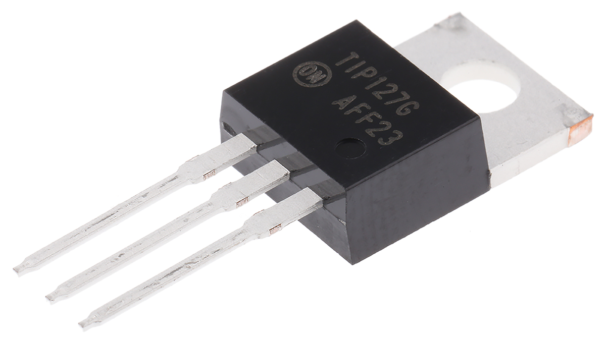 onsemi TIP127G PNP Darlington Transistor, 5 A 100 V HFE:1000, 3-Pin TO-220AB