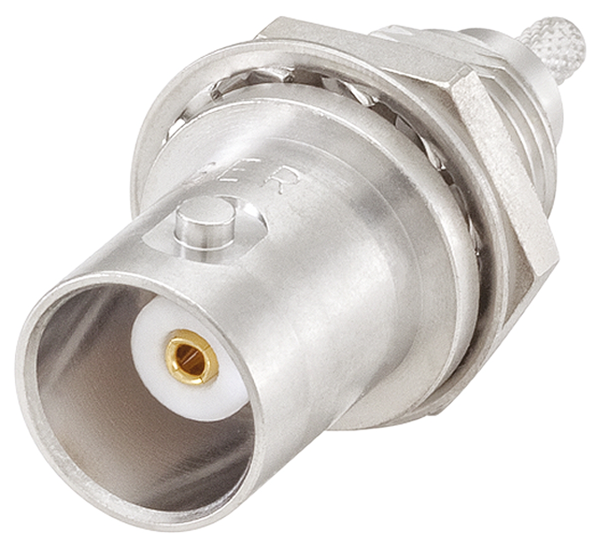 Rosenberger BNC Series, Jack Panel Mount BNC Connector, 50Ω, Crimp Termination, Straight Body