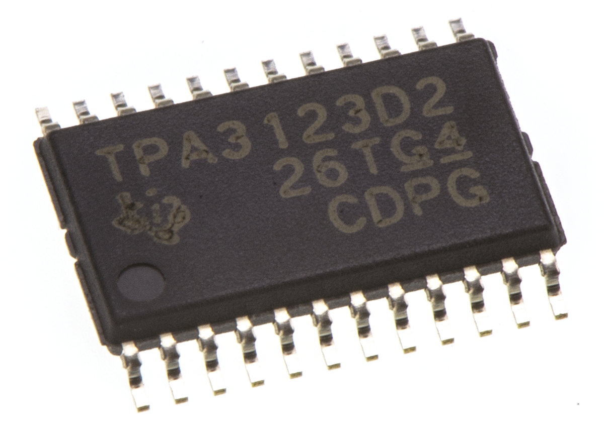 Texas Instruments,Audio10W, 24-Pin HTSSOP TPA3123D2PWP
