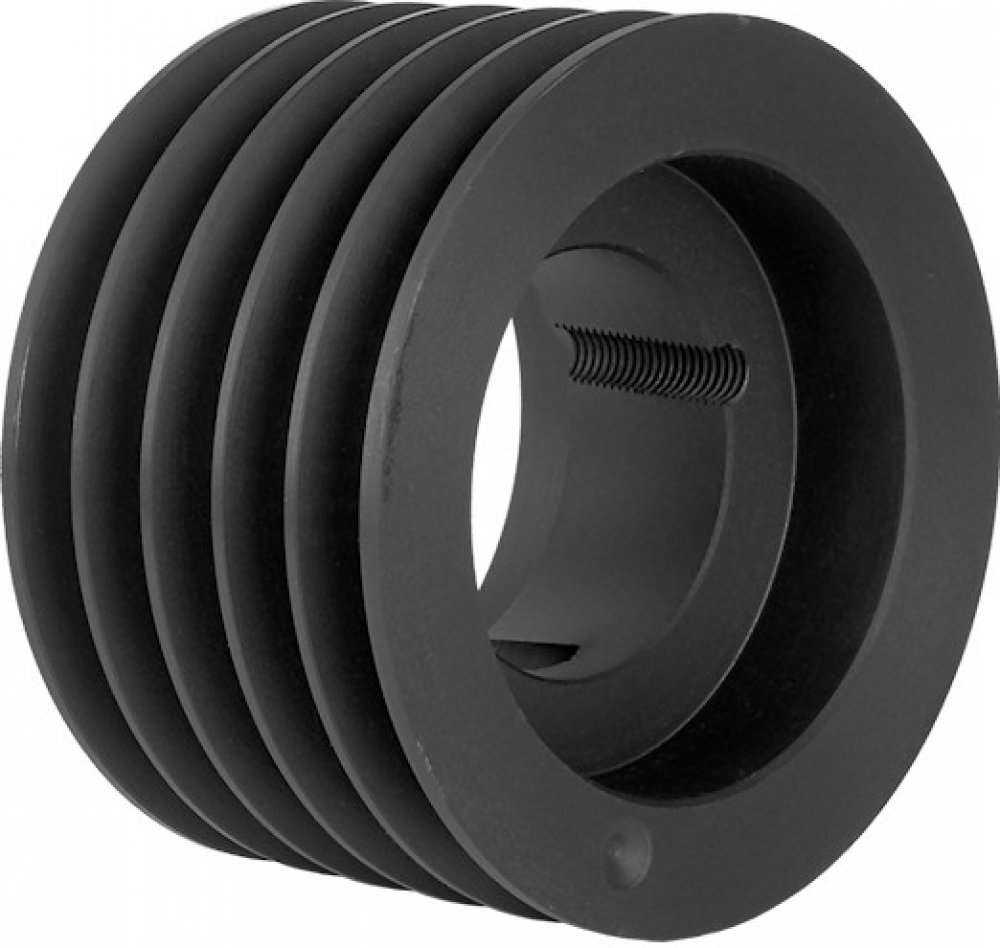 OPTIBELT Vee Belt Pulley, Cast Iron 5 Tooth