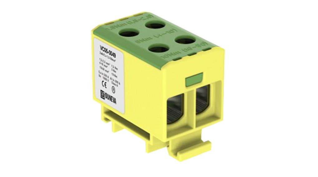 Ouneva VC05-0049 OTL Series Green, Yellow, 1.5 - 50mm², Double-Level, Screw Termination
