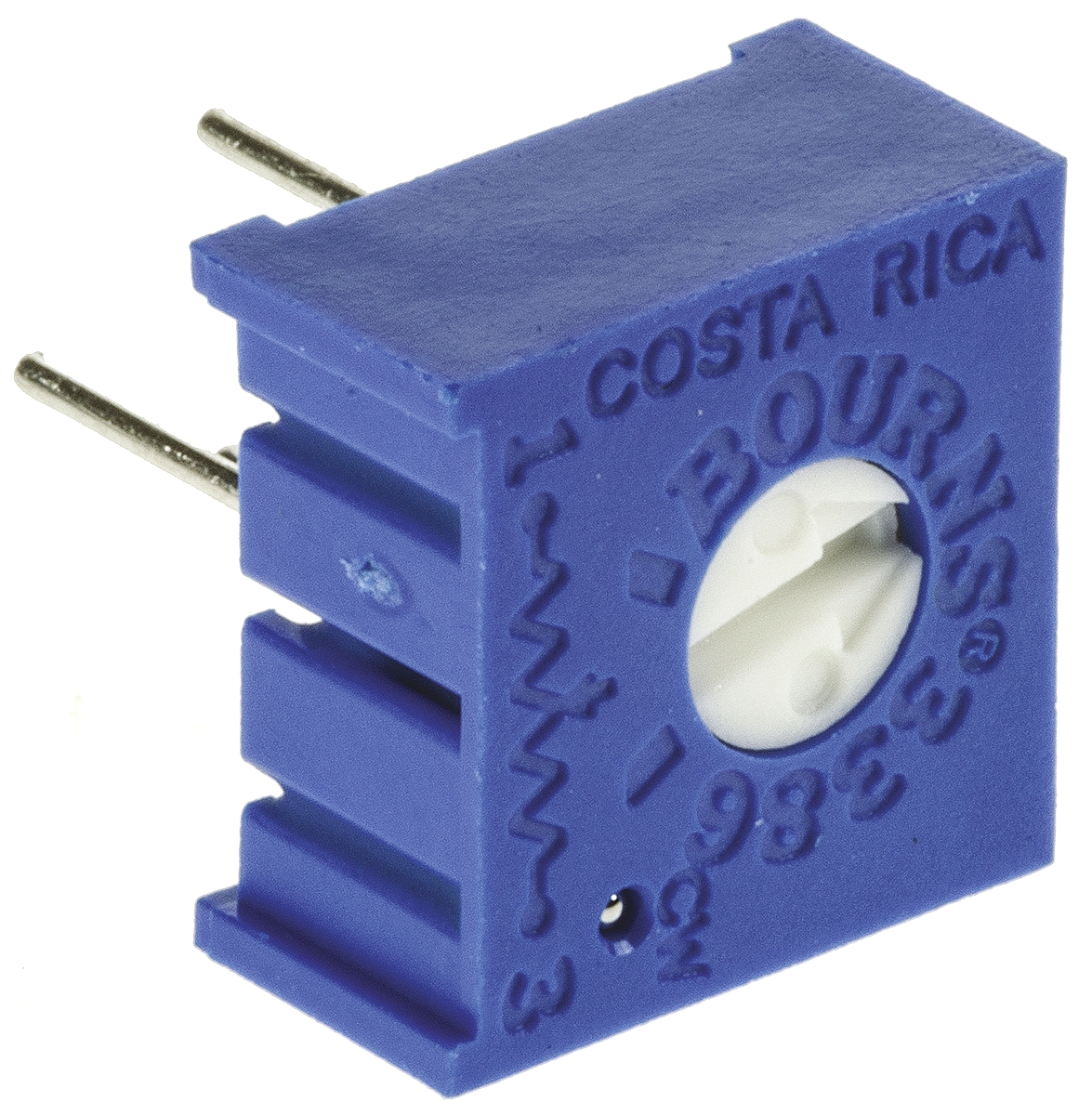 220kΩ, Through Hole Trimmer Potentiometer 0.5W Top Adjust Bourns, 3386