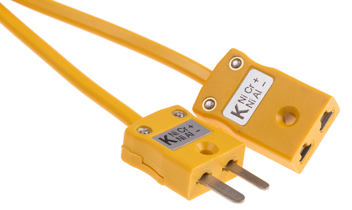 RS PRO Type K Thermocouple Cable/Wire Extension Lead, 5m, Unscreened, PVC Insulation, +105°C Max, 7/0.2mm