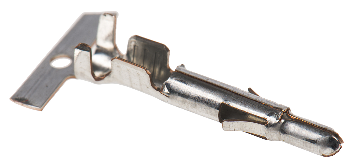 TE Connectivity Universal MATE-N-LOK Series Male Crimp Terminal, 20AWG Min, 14AWG Max