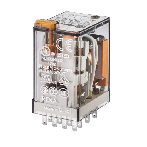 Finder PCB Mount Power Relay, 230V ac Coil, 7A Switching Current, 4PDT