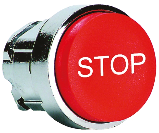 Schneider Electric Harmony XB4 Series Red Spring Return Push Button Head, 22mm Cutout, IP66, IP67, IP69K