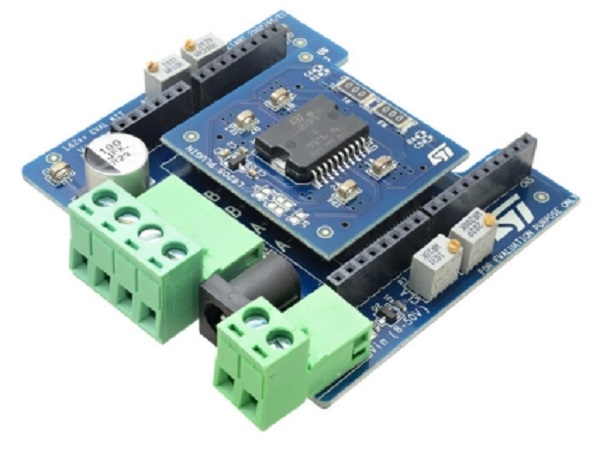 STMicroelectronics Evaluation Kit environment for L62xx family of dual brush DC and stepper Motor Drivers based on STM32