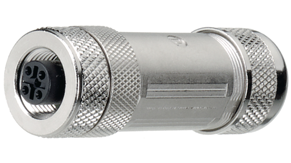 Lumberg Automation Socket, 5 Contacts, Cable, M12 Connector, Socket, Female, IP67, 66 Series