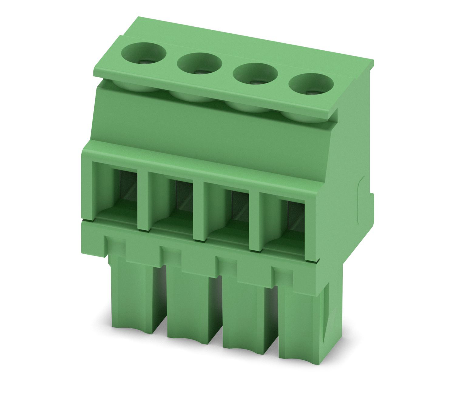 Phoenix Contact, 3.81mm Pitch, MCVW 1.5/ 4-ST-3.81, 4 Way, , Pluggable Terminal Block, Plug, Cable Mount, Screw