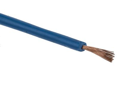 Staubli Blue 0.15 mm² Equipment Wire, 26 AWG, 39/0.07 mm, 100m, PVC Insulation