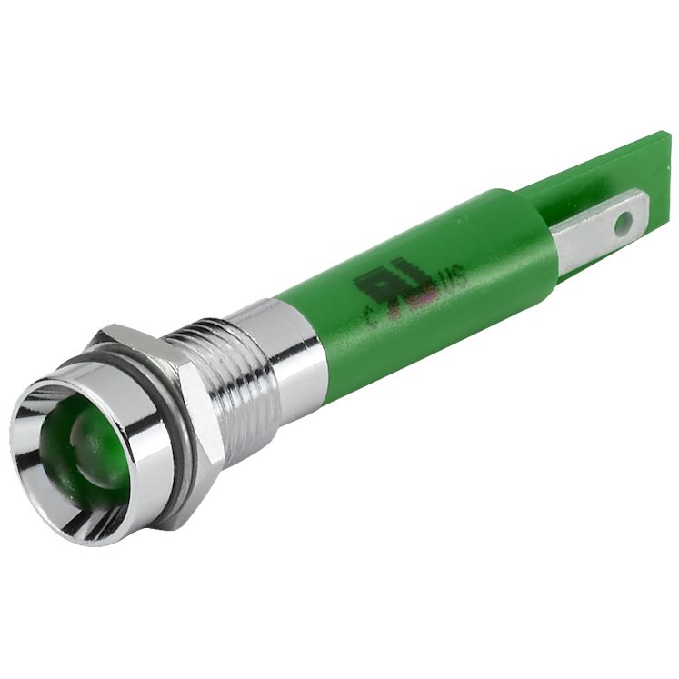 EAO 17-05 Series Green Panel Mount Indicator, 24, 8 Mounting Hole Size, Plug-In Termination, IP40, IP65