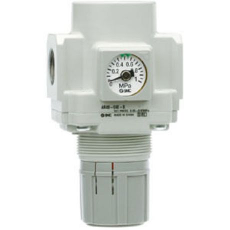 SMC G 1/4 Pneumatic Regulator - 0.5bar to 7bar, 10bar max. input