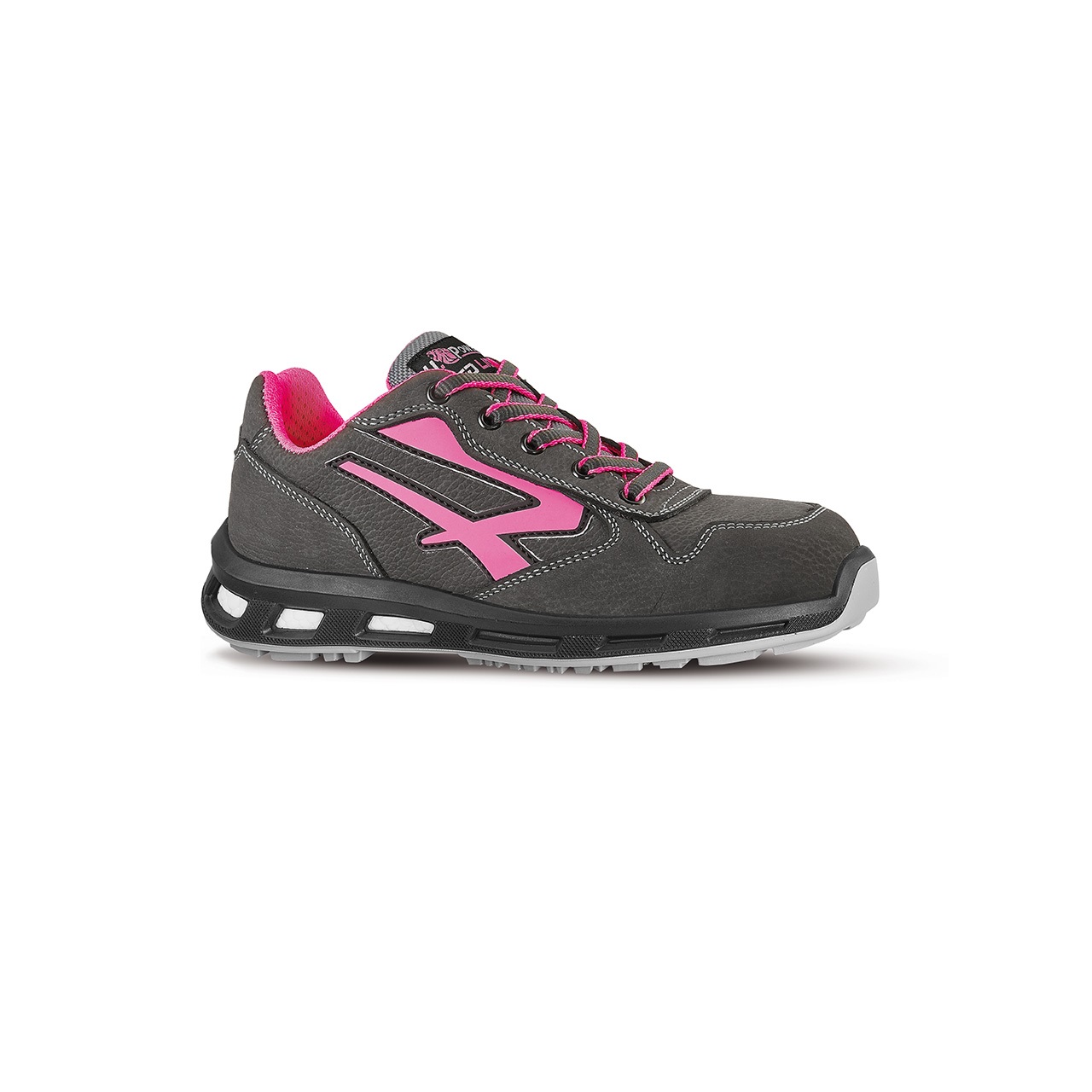 UPower CANDY Unisex Black/Pink Aluminium Toe Capped Safety Shoes, UK 7, EU 41