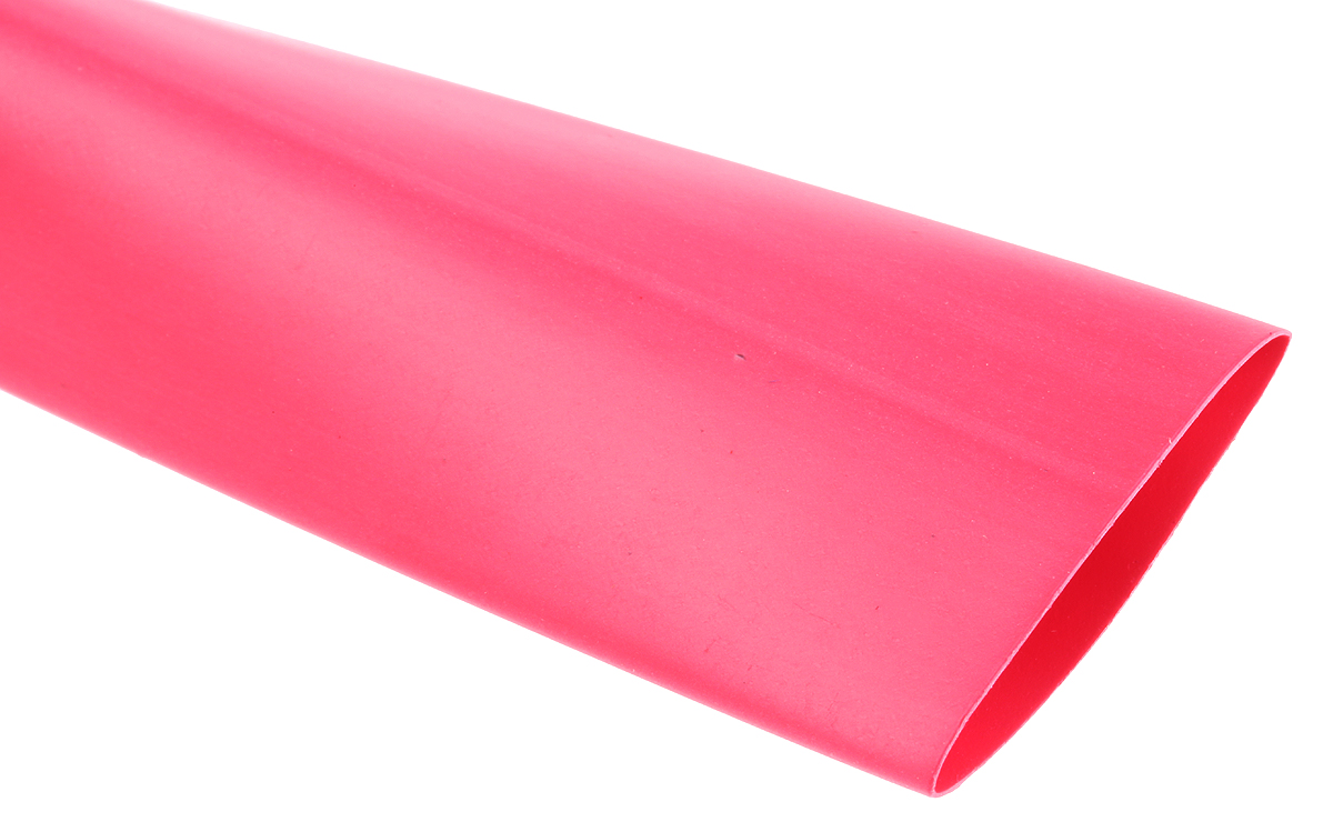 TE Connectivity Heat Shrink Tubing, Red 18mm Sleeve Dia. x 1.2m Length 3:1 Ratio, RNF-3000 Series