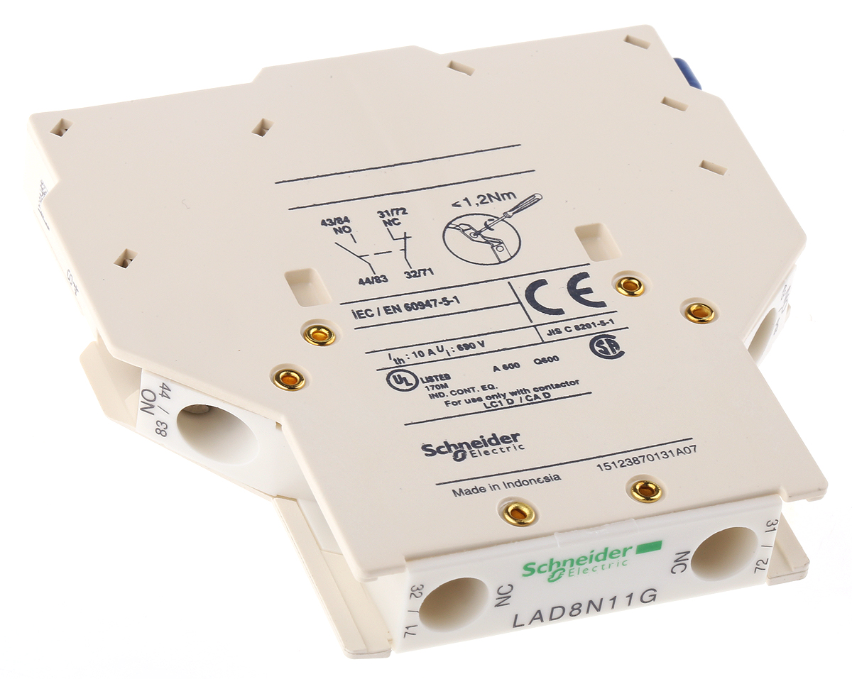 Schneider Electric Auxiliary Contact Block LAD8