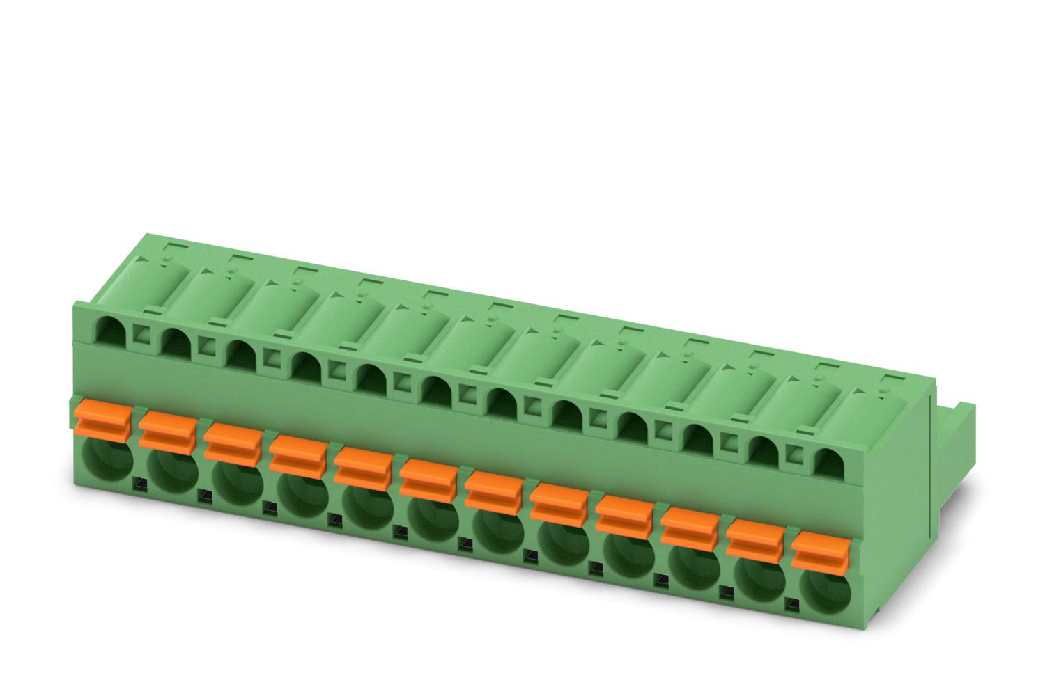 Phoenix Contact, 5.08mm Pitch, FKC 2.5/12-ST-5.08, 12 Way, , Pluggable Terminal Block, Plug, Cable Mount, Screw