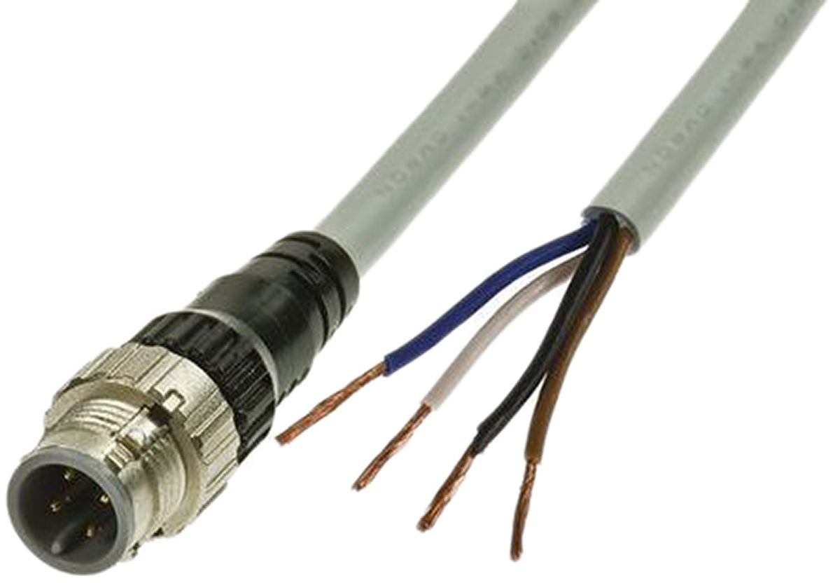 Omron Male Plug to Female Sensor Actuator Cable