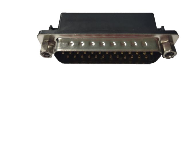 RS PRO 25 Way Right Angle Panel Mount D-sub Connector Plug, 2.77mm Pitch, with Screw