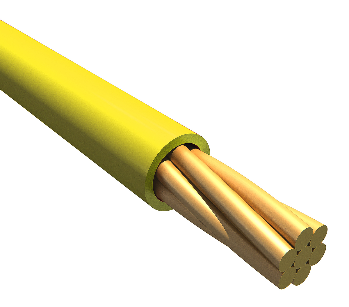 Alpha Wire Ecogen Ecowire Series Yellow 0.13 mm² Hook Up Wire, 26 AWG, 7/0.16 mm, 30m, MPPE Insulation, 6711 YL005