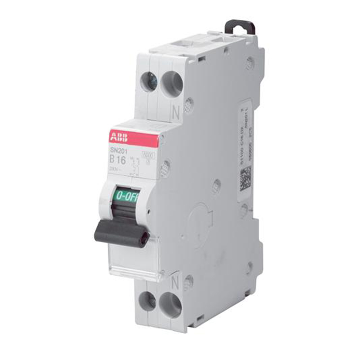 ABB SN201 MCB, 1+N, 20A Curve D, 230V AC, 6 kA Breaking Capacity