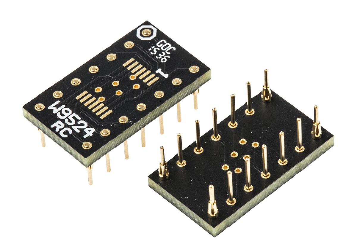 Winslow Straight Through Hole Mount 0.65 mm, 2.54 mm Pitch IC Socket Adapter, TSOP 14 to DIP 14