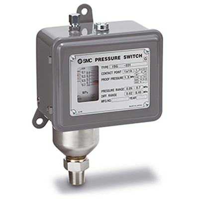 SMC Pressure Switch, R 3/8 0.05MPa to 7 bar