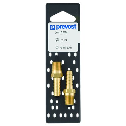 PREVOST Hose Connector, Straight Hose Tail Coupling G1/2 10mm ID