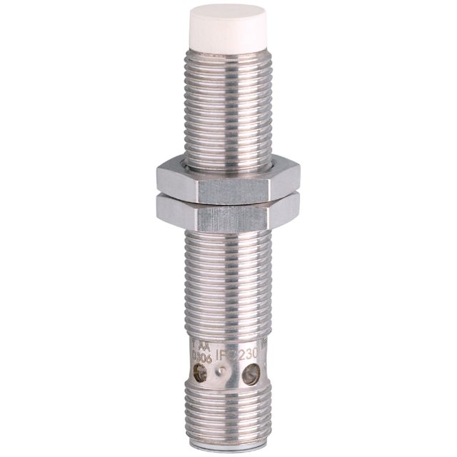ifm electronic Inductive Threaded Barrel Proximity Sensor, M12, 7 mm Detection, PNP NO, 10 → 30 V dc