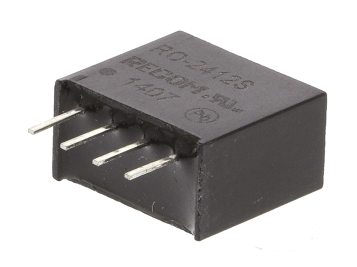 Recom RO DC-DC Converter, 12V dc/ 83mA Output, 21.6 → 26.4 V dc Input, 1W, Through Hole, +85°C Max Temp -40°C