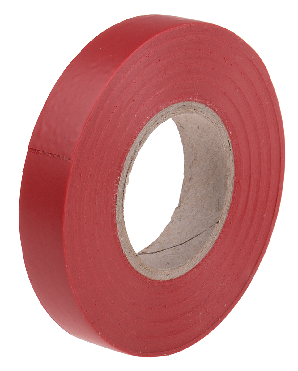 RS PRO Red PVC Electrical Tape, 12mm x 20m