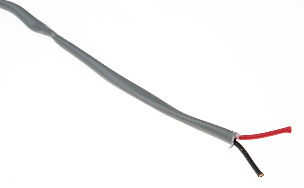 Belden 5300UE Control Cable, 2 Cores, 0.82 mm² 18 AWG, Unscreened, 152 m, Silver Polypropylene Sheath