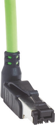 HARTING, 0.5m Cat5, Green RJ45 to Male Unterminated, U/FTP Shielded, Terminated PVC Sheath