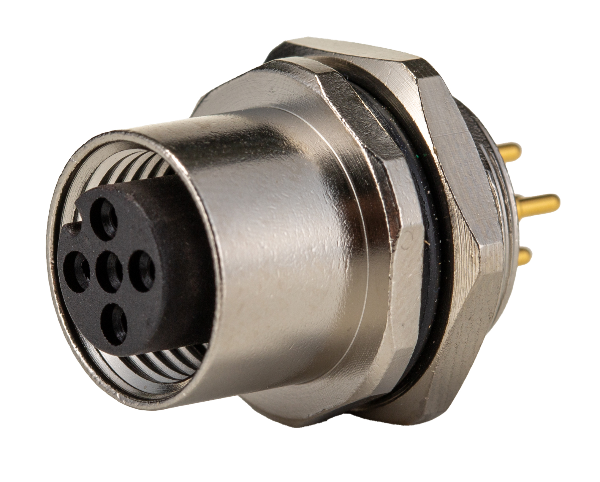 TE Connectivity Circular Connector, 5 Contacts, Front, M12 Connector, Socket, Female, IP67, M12 Series